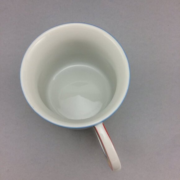 Vandor Mug Rainbow Handle 1980 Clouds Cloudy Sky 80s Collectible - Picture 6 of 10